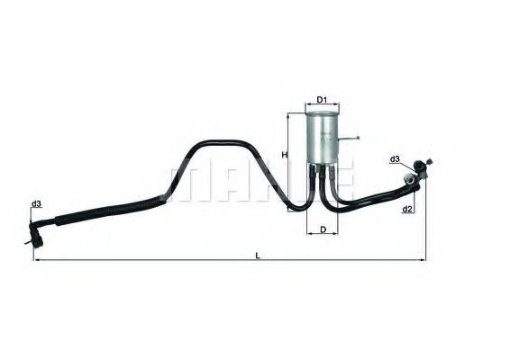 KL544 Mahle Original Фільтр палива